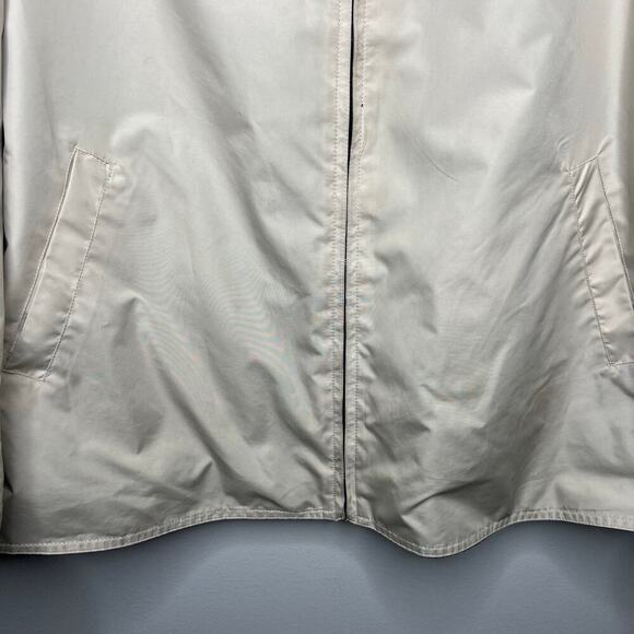 Big Chill Women's Reversible Trench Jacket Navy Cream Sz 8 Spring Coat Full Zip - Picture 8 of 14